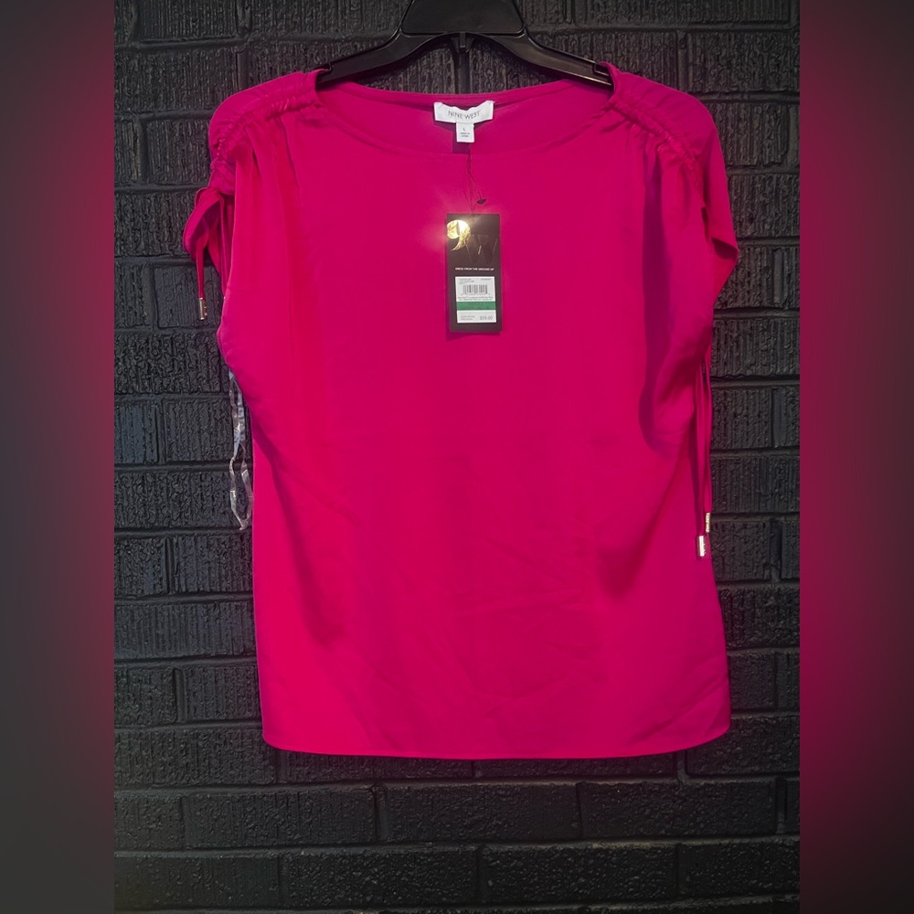 Nine West Fuchsia Blouse